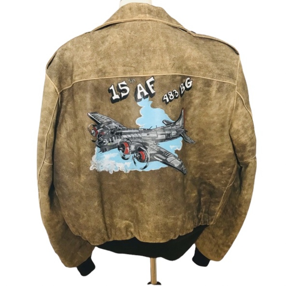 TOP GUN Schott Vintage A-2 Bomber Aviator Jacket